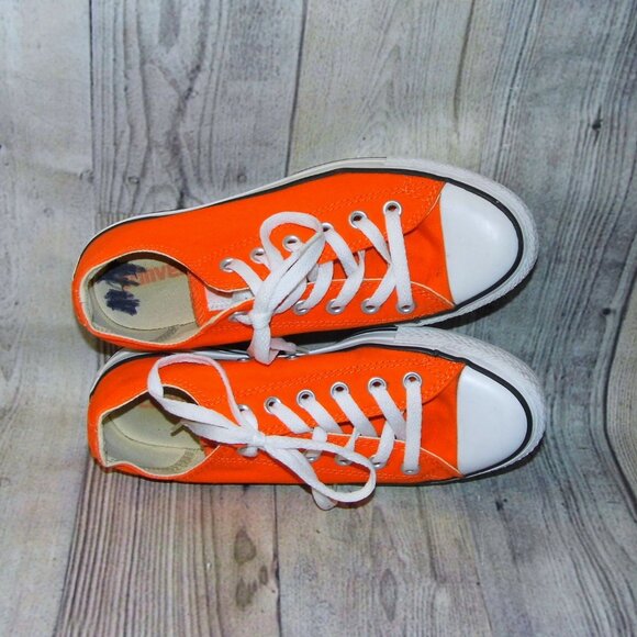CONVERSE Chuck Taylor All Star Spec Ox Orange Sneakers Womens Size 7 - Picture 6 of 7